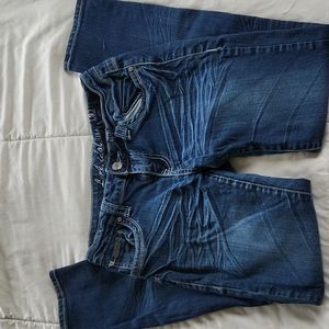 LA Idol distressed denim skinny jeans